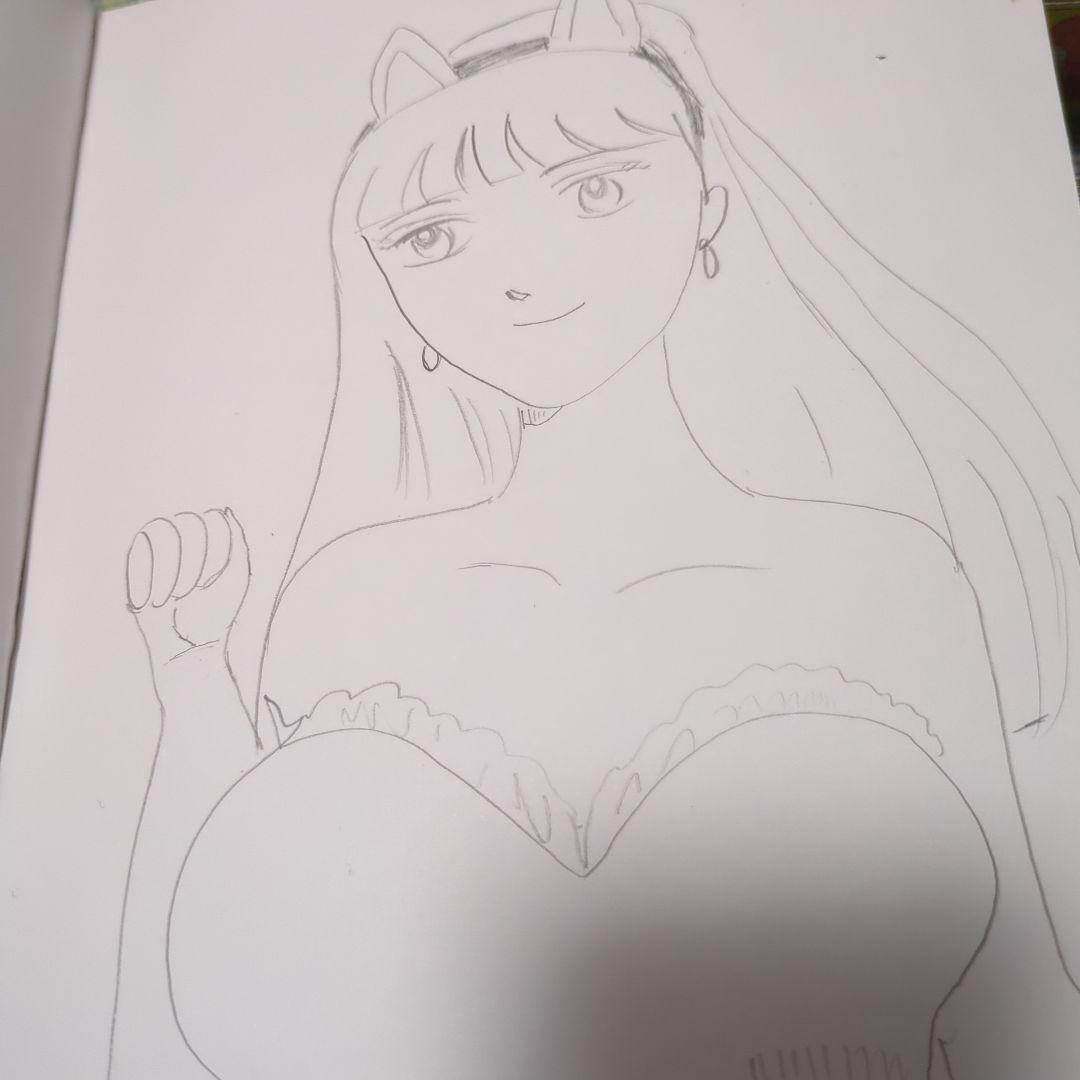 猫耳アニメキャラクターイラスト