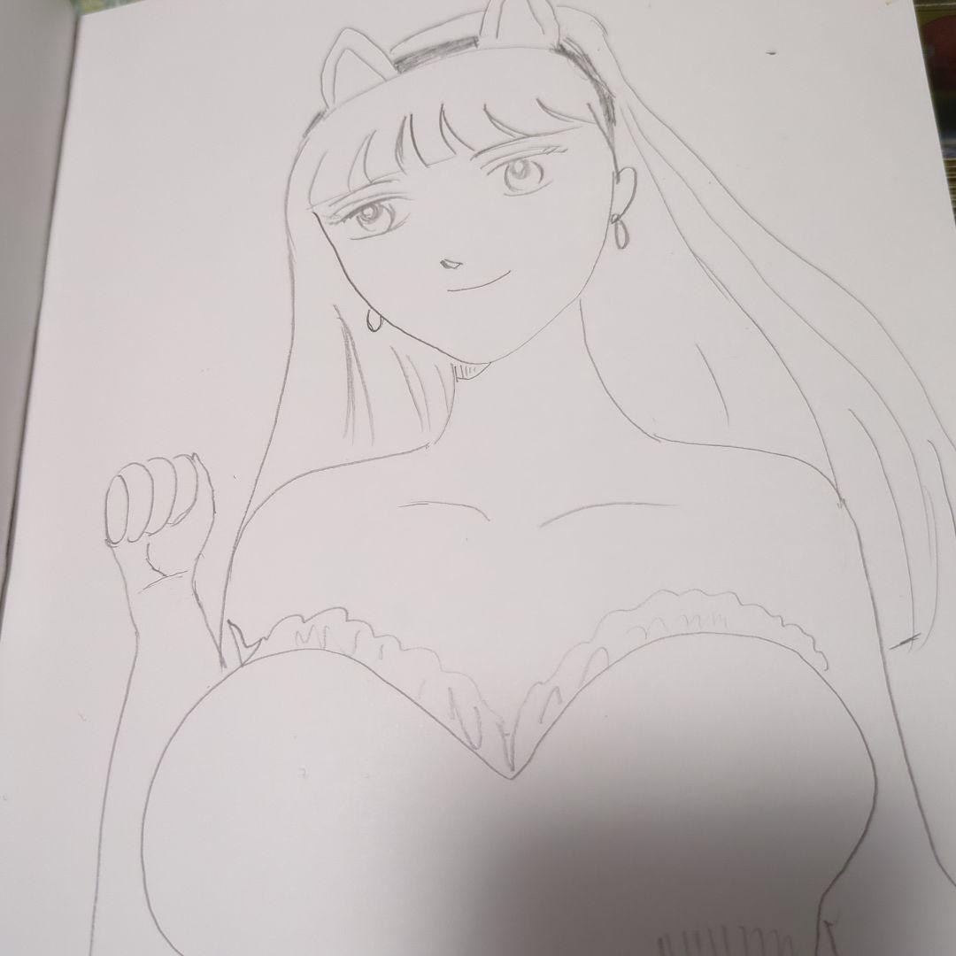 猫耳アニメキャラクターイラスト