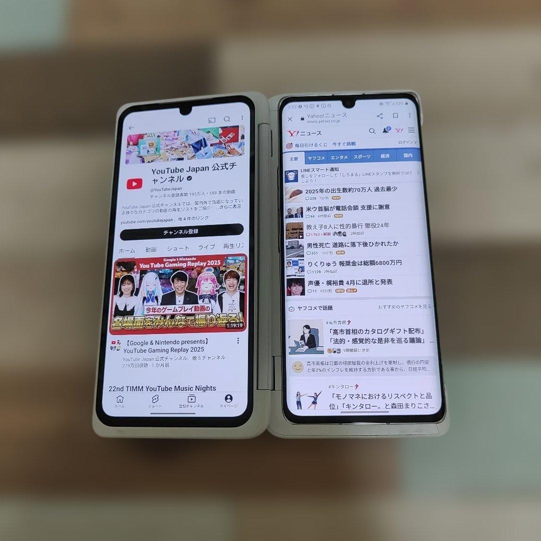 LG VELVET　L-52A　デュアルスクリーン付　シムフリー