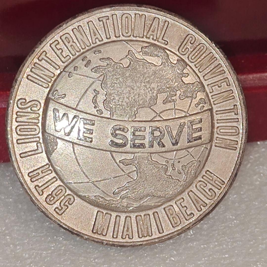 レア 1973年 ライオンズクラブ国際大会 銀メダル SILVER 刻印