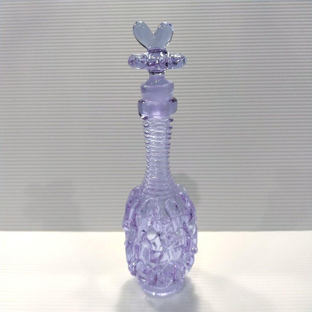 アンティーク ネオジウムガラス アレキサンドライトガラス ドレッシングボトル