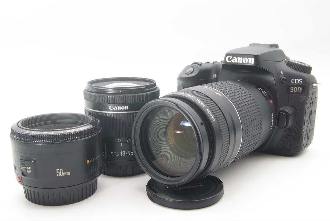 Canon EOS 90D 3本レンズキット　デジタル一眼レフ　高性能　高画質