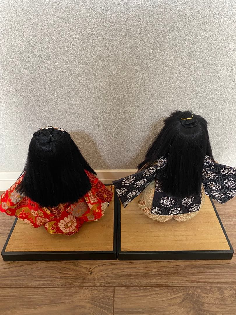 市松人形 2体セット 男の子と女の子