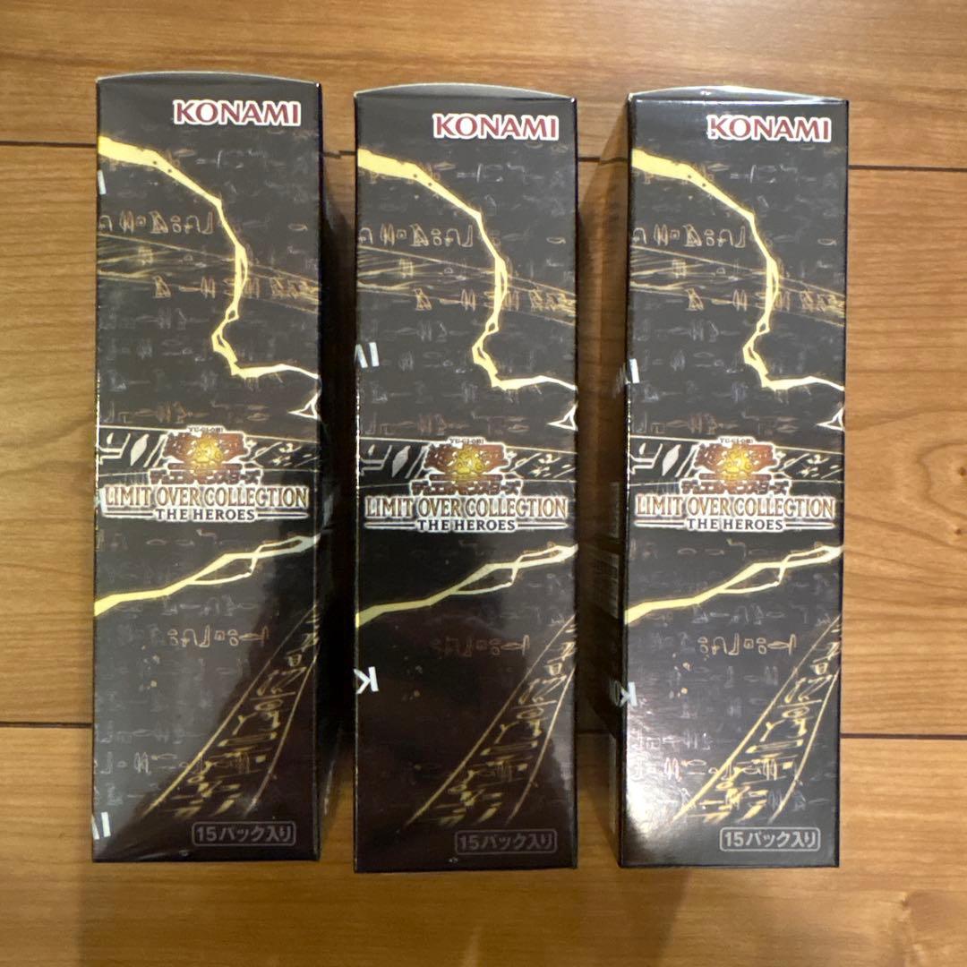 遊戯王　リミテッドオーバーコレクション-ザヒーロー　3BOX シュリンクつき