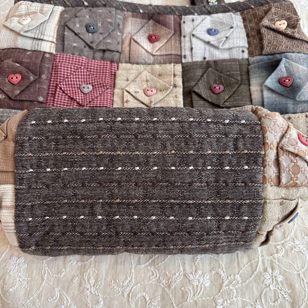 パッチワークキルト　バッグ トートバッグ　手作りバッグ　ハンドメイド