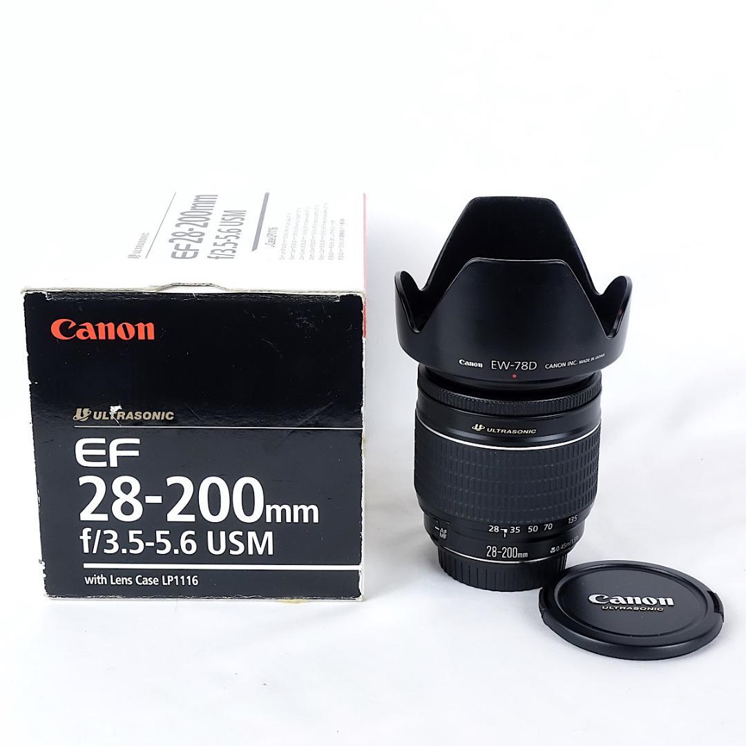 Canon EF 28-200mm F3.5-5.6 美品 EW-78Dフード付
