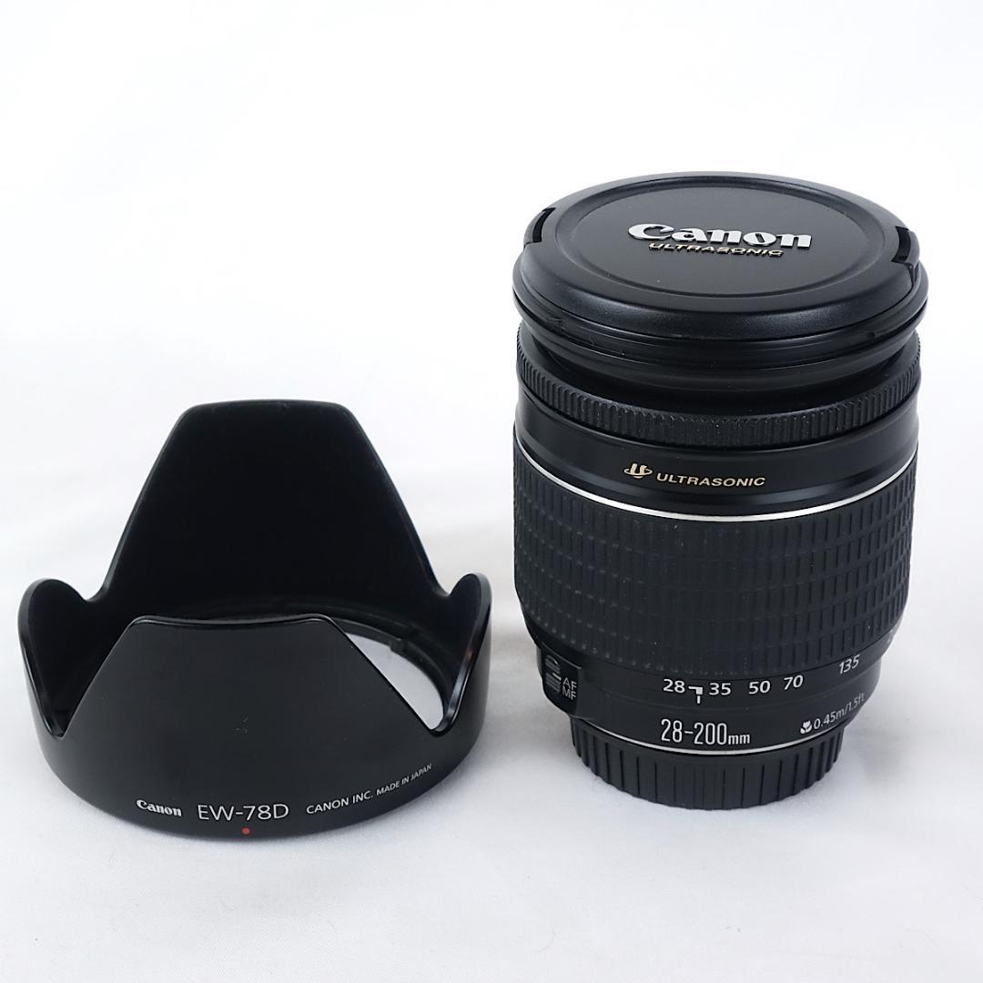 Canon EF 28-200mm F3.5-5.6 美品 EW-78Dフード付