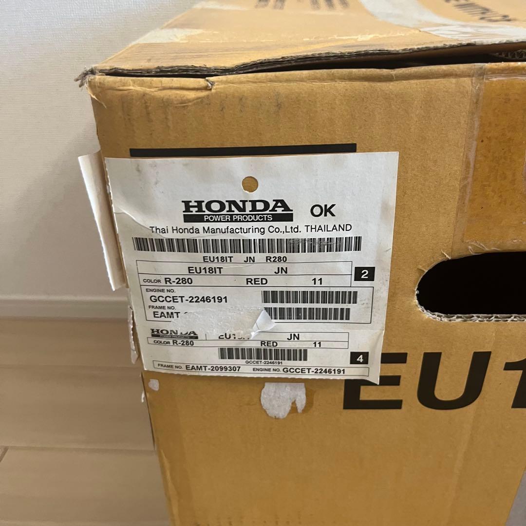 ✨ほぼ未使用・リコール対応済み✨ Honda EU18i インバーター発電機
