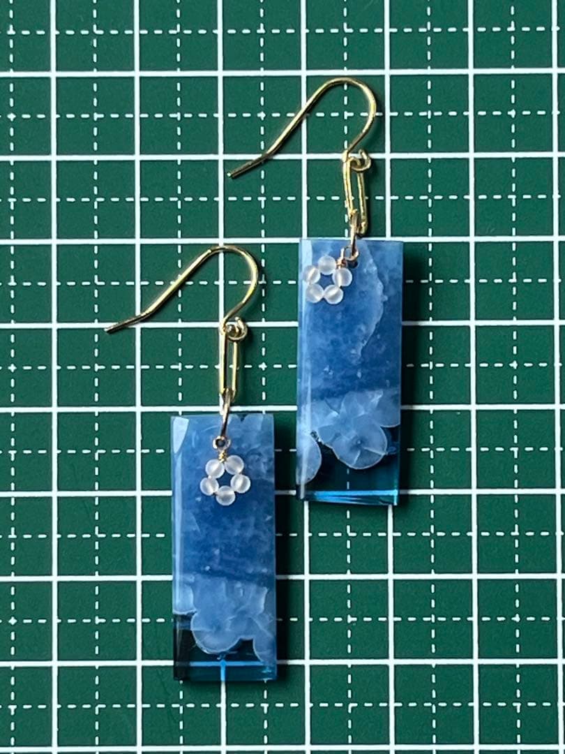 Kaya　14kgf ブルーオニキス ピアス