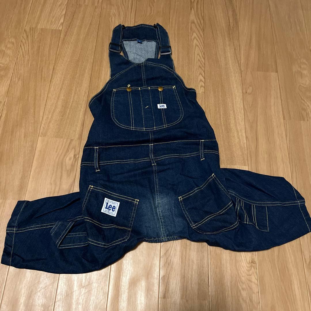 Lee ダークブルー わんわんオーバーオール　Lサイズ