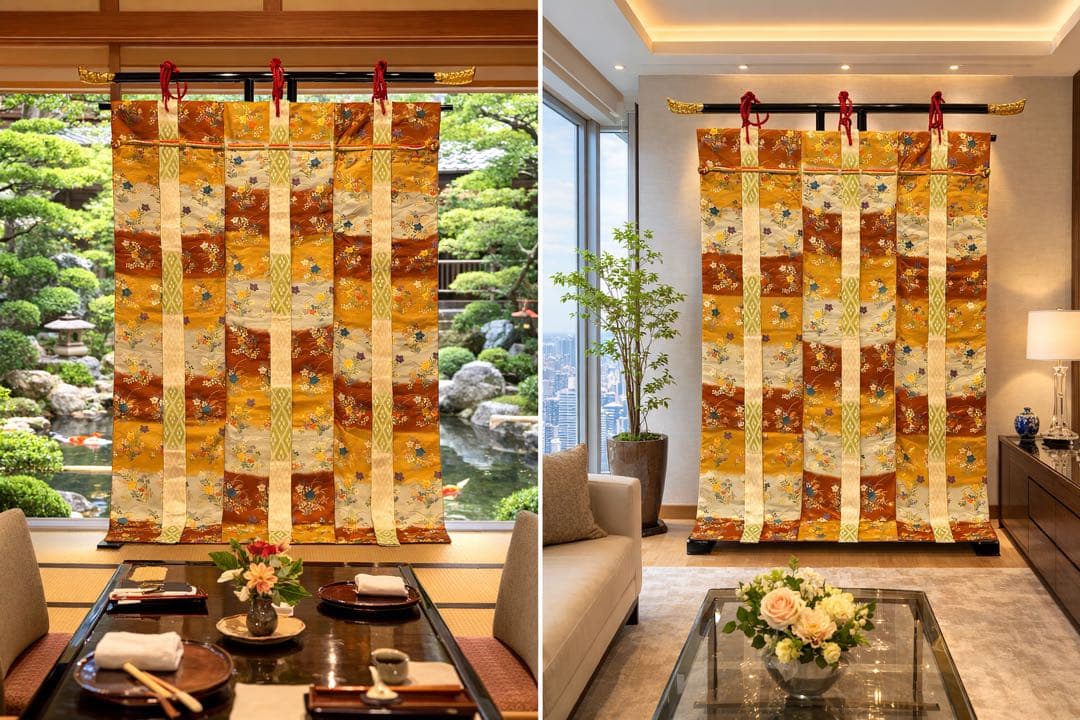 几帳　秋　草　文　様 新古品（保存用）　お仕立て上り品です。