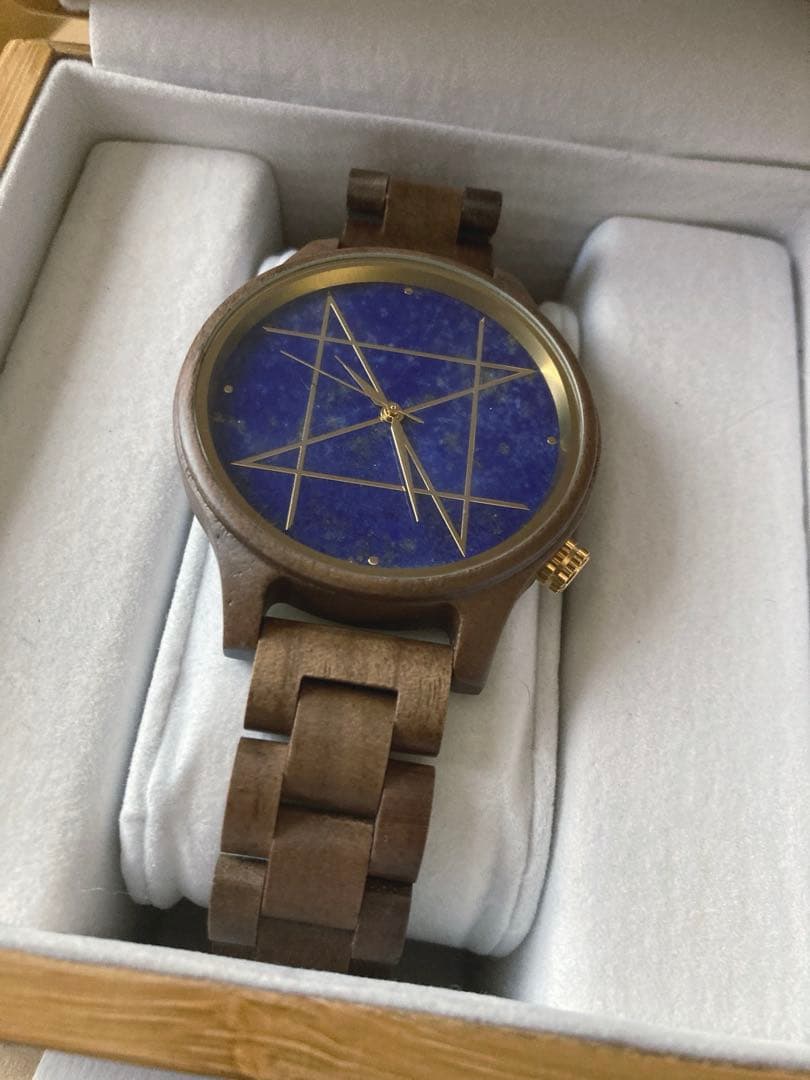 NOZ 腕時計　ラピスラズリ ウォールナット　クォーツモデル　42mm
