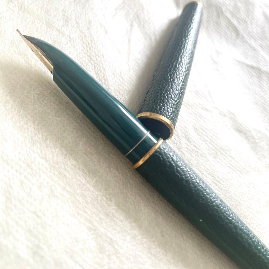 Pilot パイロット　万年筆　希少価値 グリーン　14K535