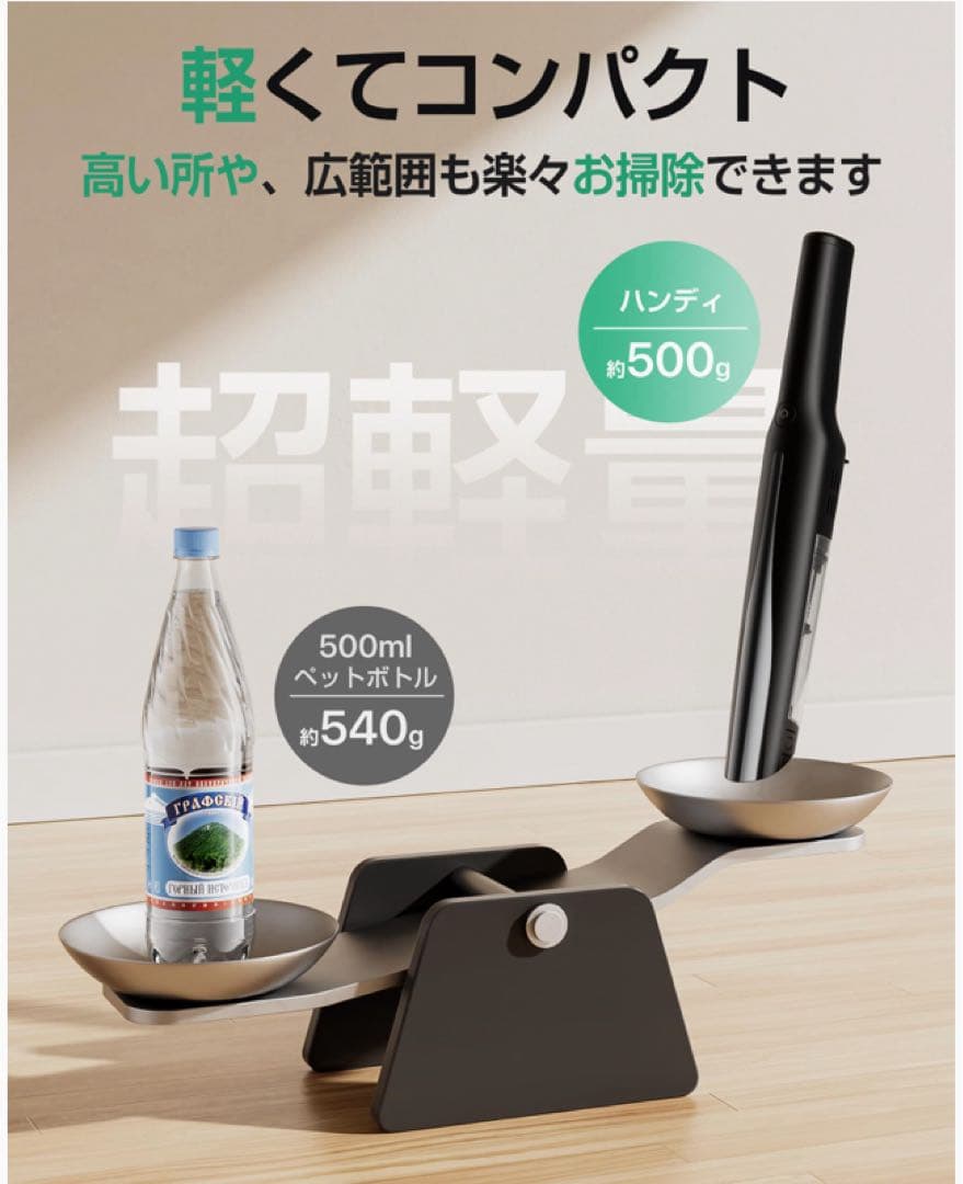❤️大特価❤️ コードレス掃除機　収納充電スタンド付き　埃自動検知　軽量　サイクロン