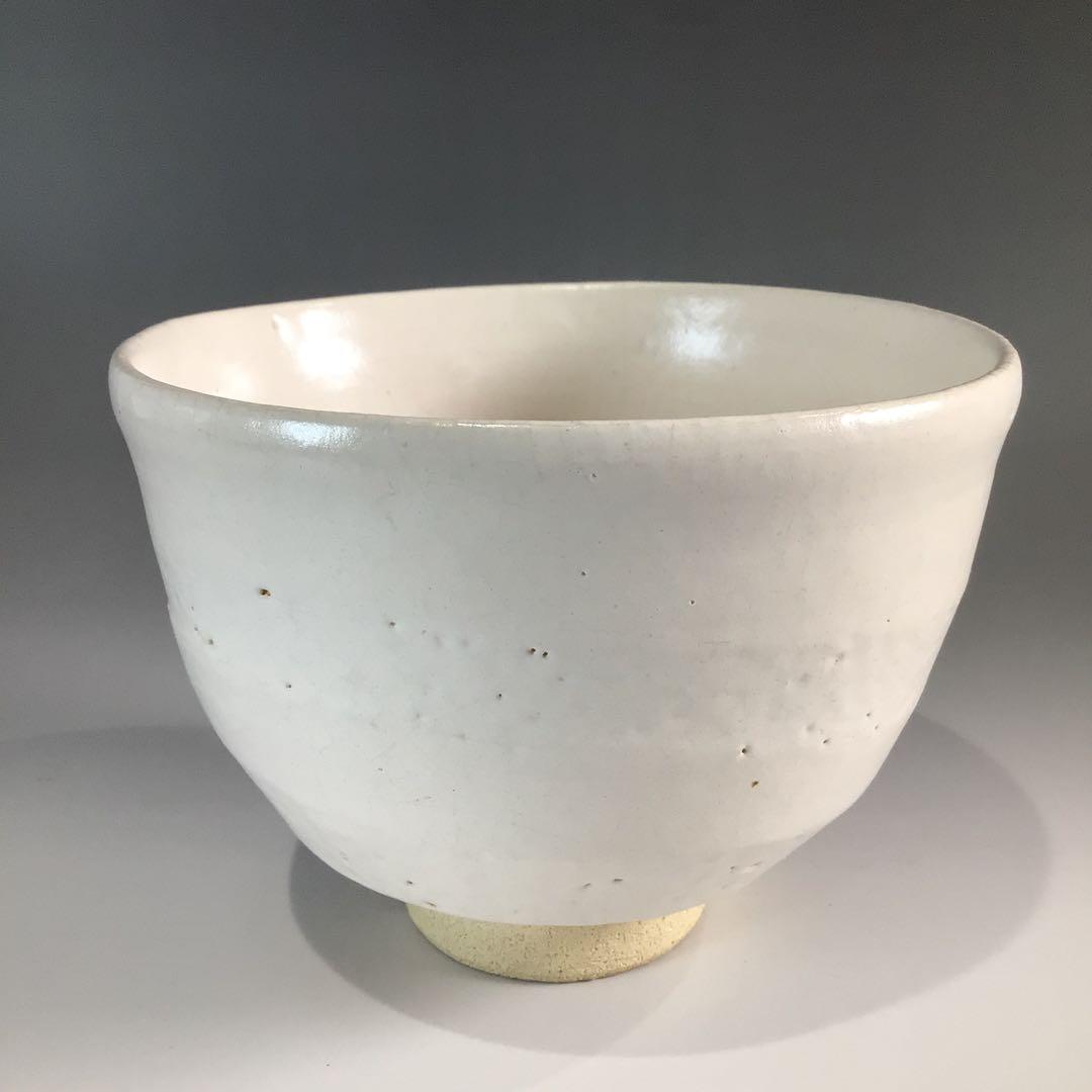Ｐ５８２　茶碗　『赤膚焼』『赤膚山　古瀬尭三造』　抹茶碗　共箱　茶道具