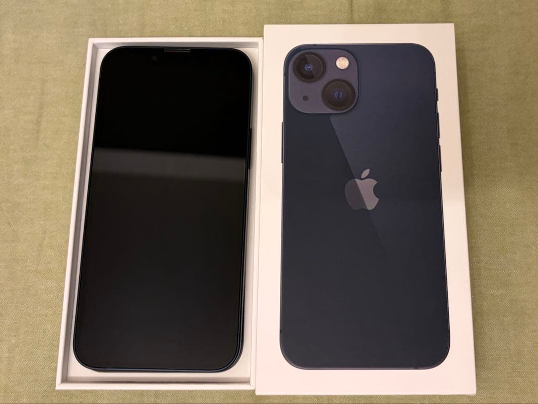 Apple iPhone 13mini ブラック 本体 充電ケーブル付き