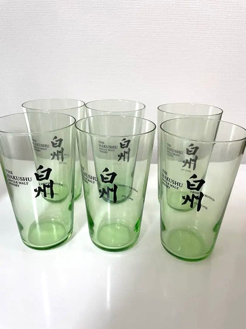 【新品未使用】白州 ミニボトル180ml サントリー 5本 グラス6個 セット