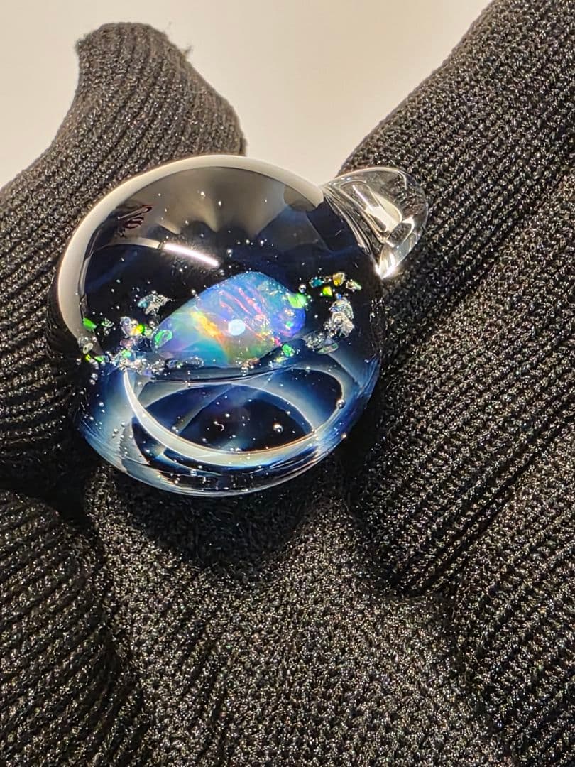 宇宙デザイン ガラスペンダント