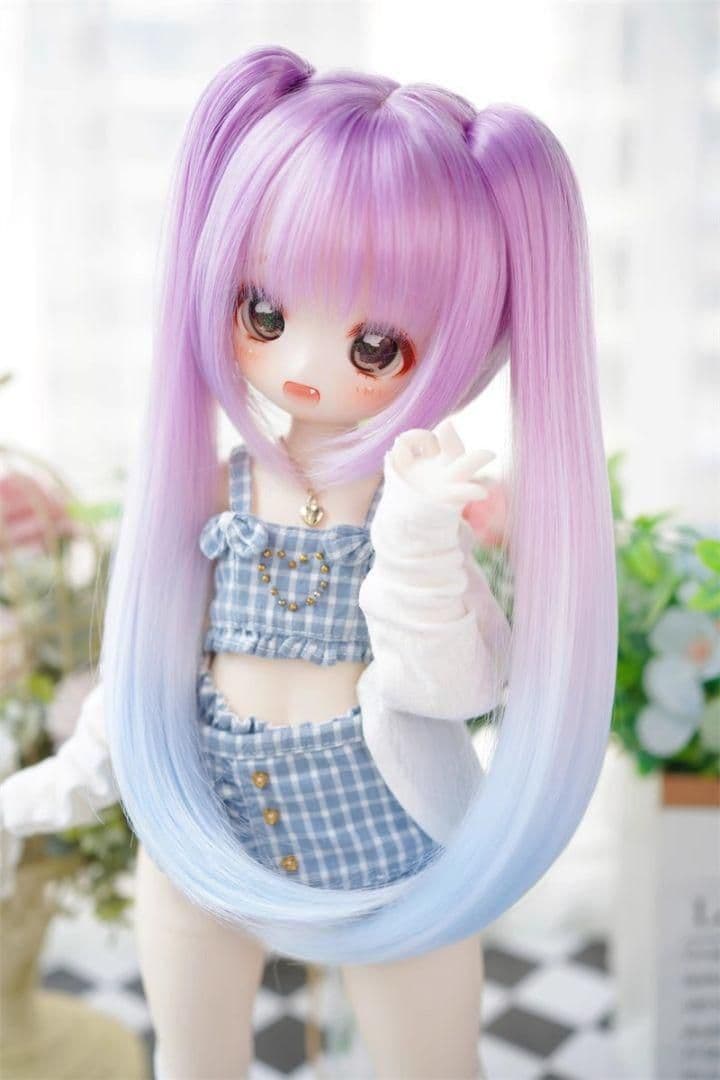 AX512 BJD 1/3 人形 ドール ウィッグ カツラ 耐熱 ハンドメイド