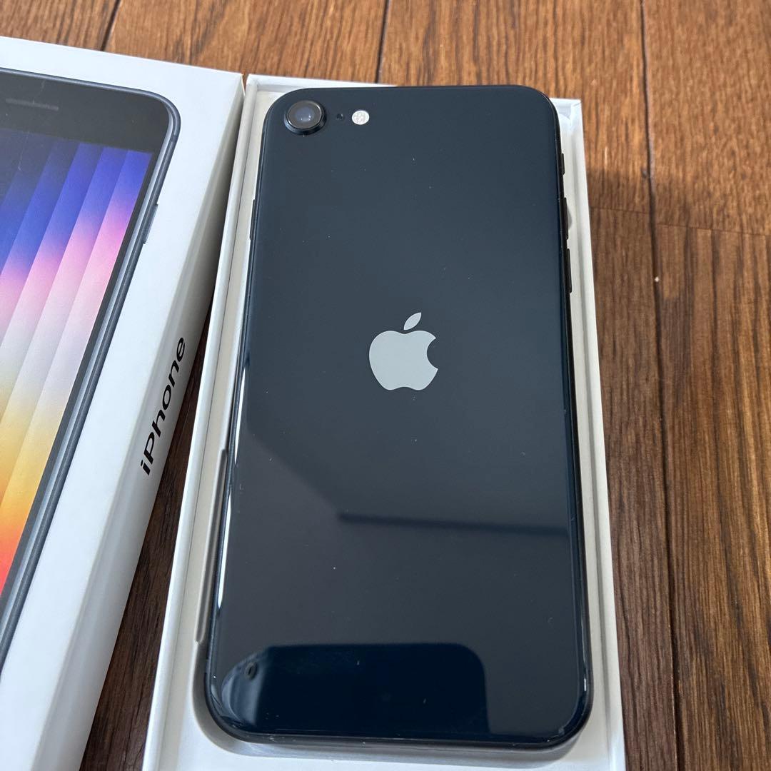 iPhone SE3 第3世代64GB ミッドナイト　非正規バッテリー98%
