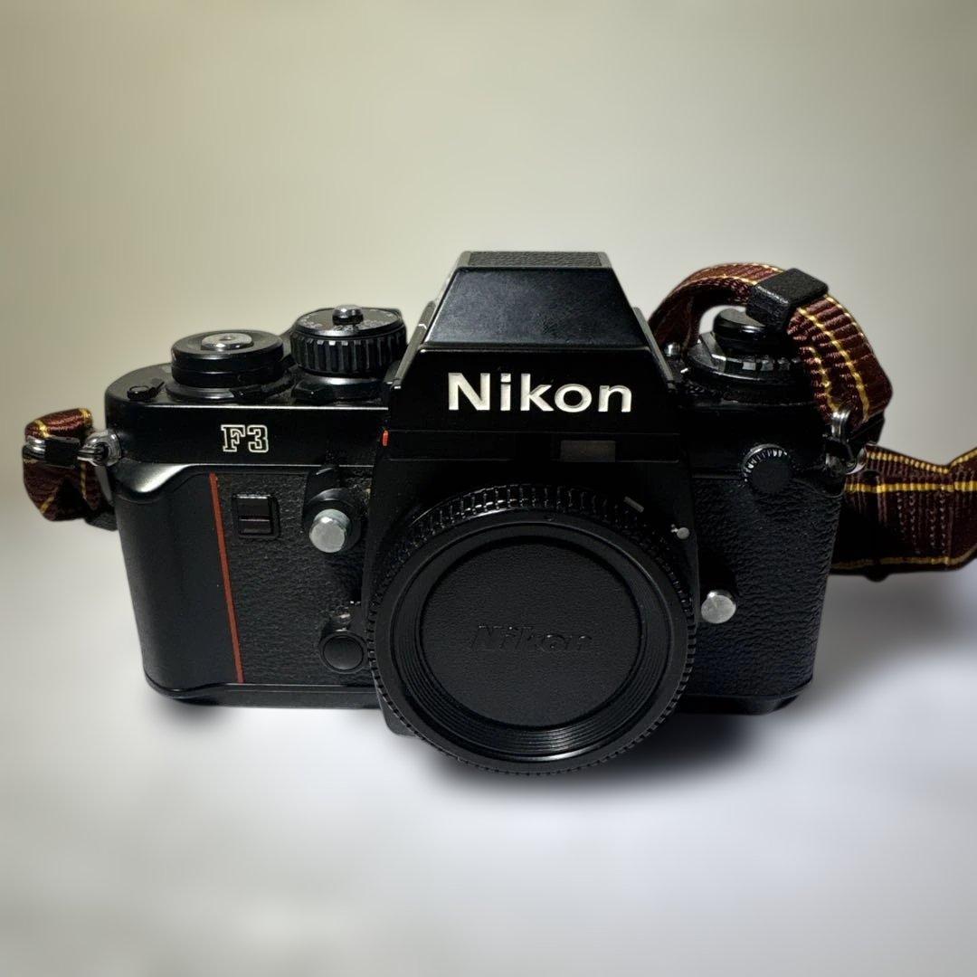 t*u様 【汚れあり】Nikon F3 一眼レフカメラ 黒 レザーケース付き