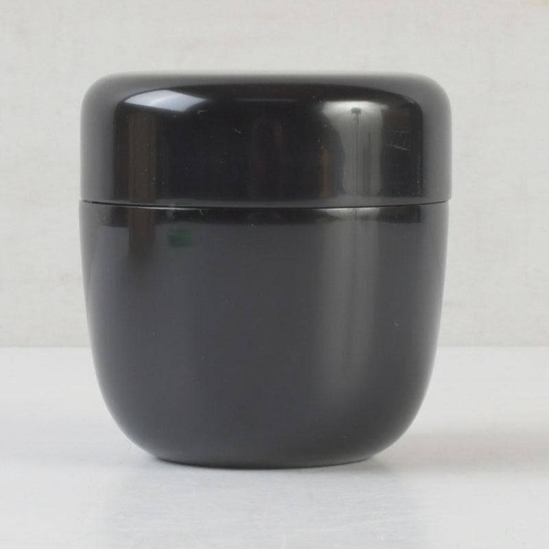 茶道具　山中塗工房　冴造　黒漆　真塗　中棗　共布共箱　V　9929