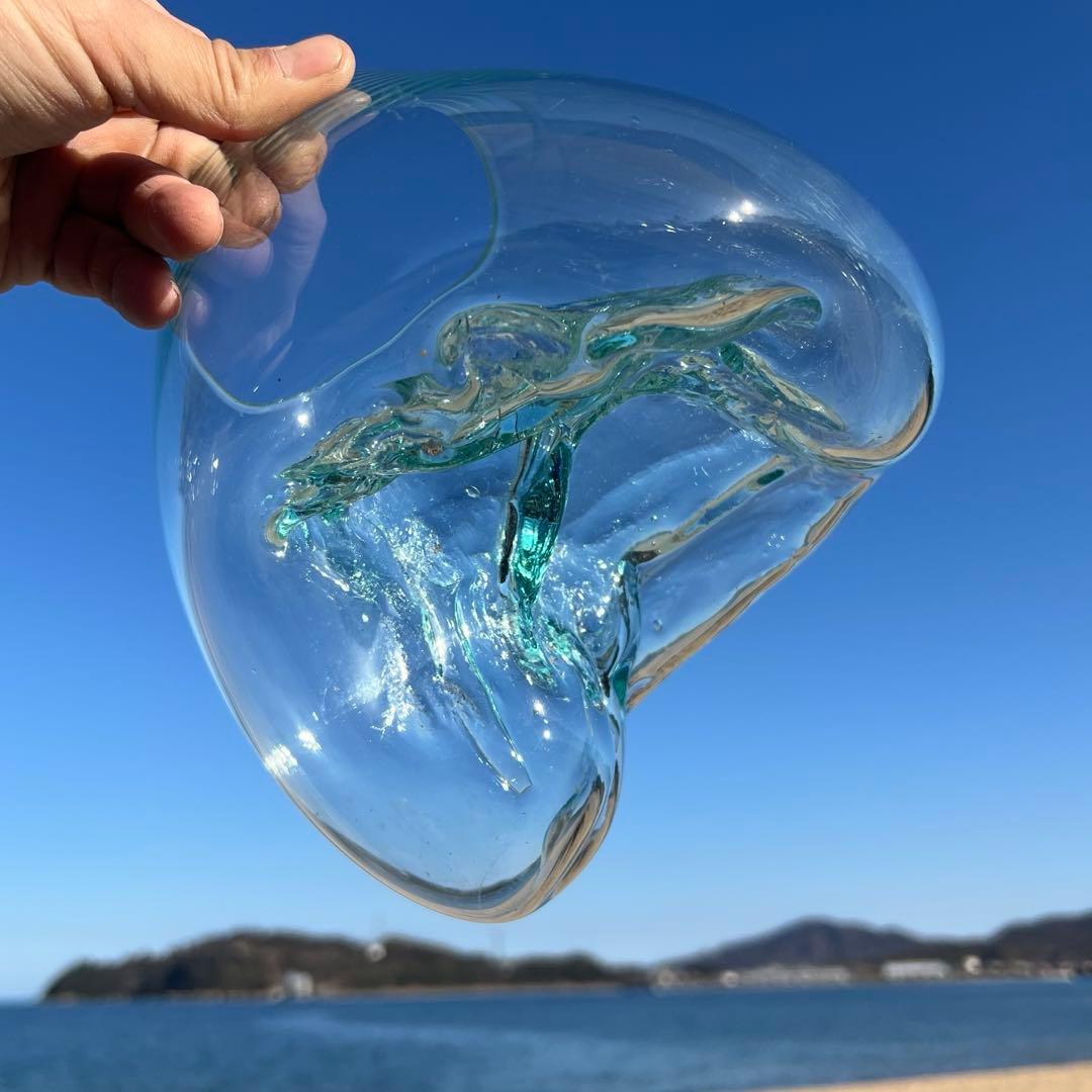 流木ガラスオブジェ大H 花瓶 金魚鉢 ガーデニング フラワーポット 水槽 アート