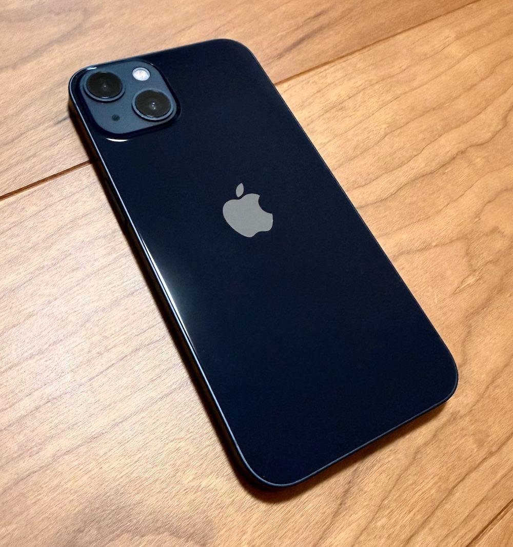 【美品】iphone13　256GB　ミッドナイト　バッテリー86%　ケース付