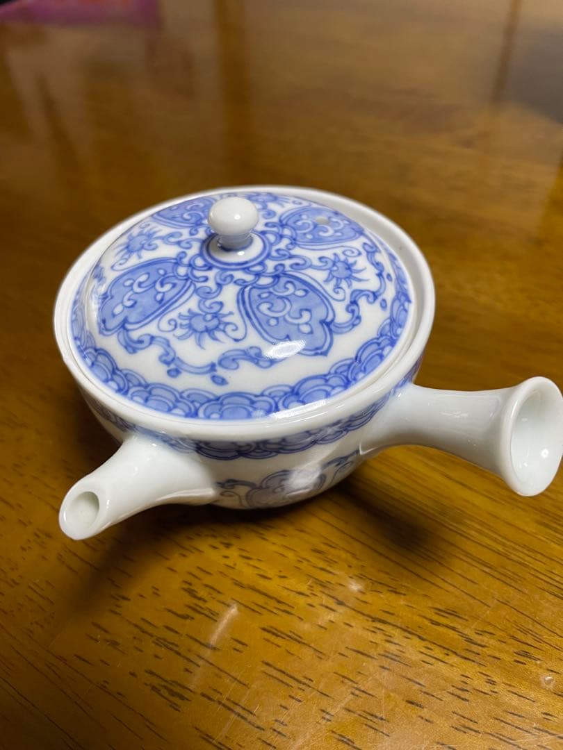 鳳樹軒文平造　染付煎茶器揃　京焼　骨董
