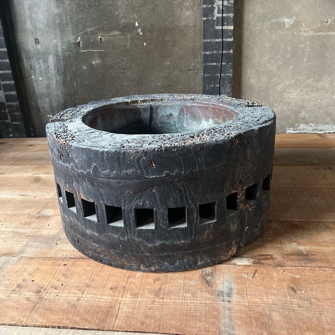 実家整理 先先代の茶道具　古火鉢 1