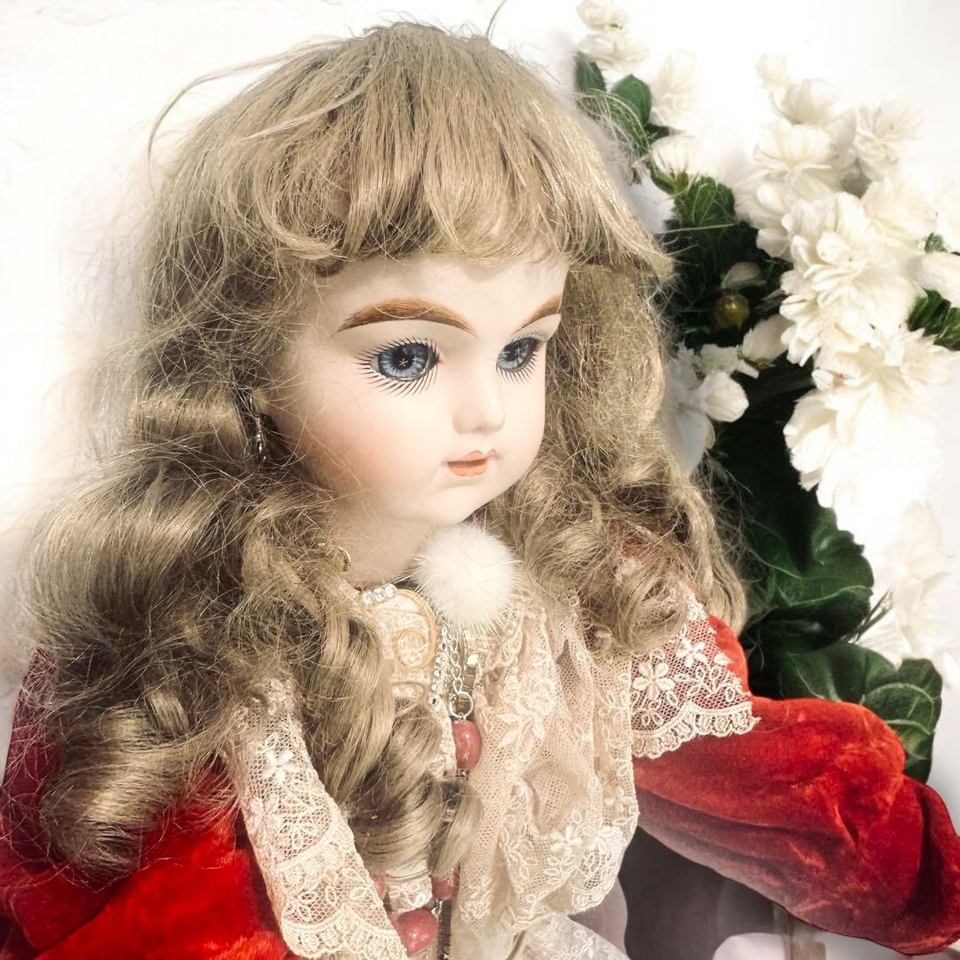 ぽてうさ ビスクドール ブリュジュン リプロ 英国風ドレス ボネ カメオ