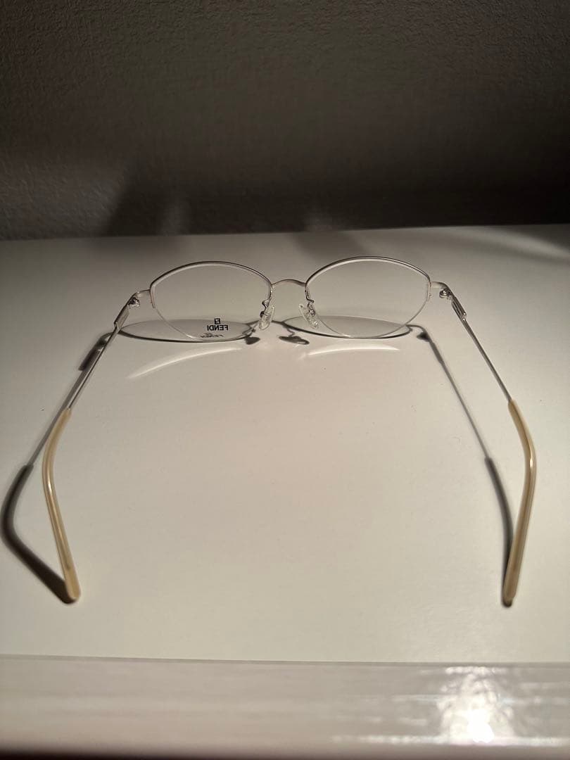 廃盤 90s〜2000s FENDI ハーフリムメガネ デッドストック Y2K
