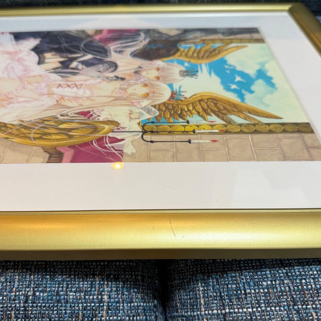 原画イラストボード CLAMP ちょびっツ 複製原画 ランジェリーなダブルちぃ