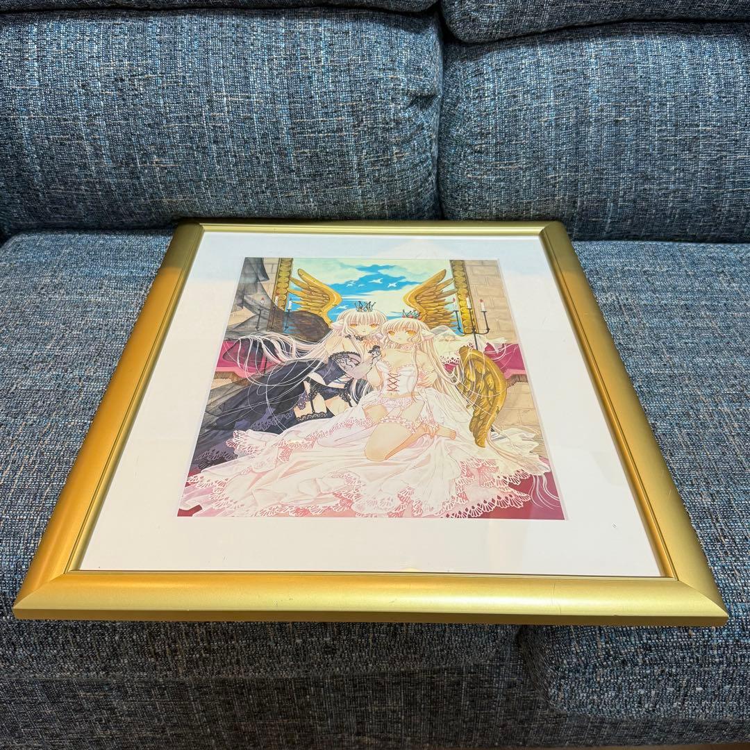 原画イラストボード CLAMP ちょびっツ 複製原画 ランジェリーなダブルちぃ