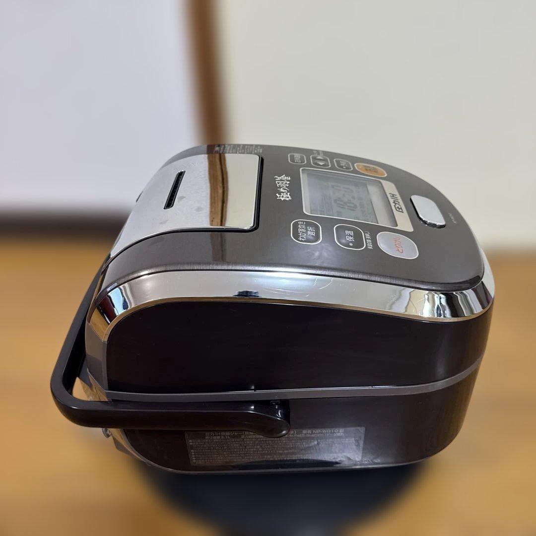 象印 炊飯器 圧力IH式 南部鉄器極め羽釜 5.5合 ブラック NP-WT10
