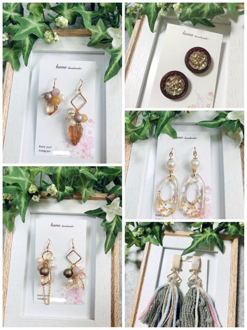 【SALE】ハンドメイドピアス 90点まとめ売り ハンドメイドアクセサリー