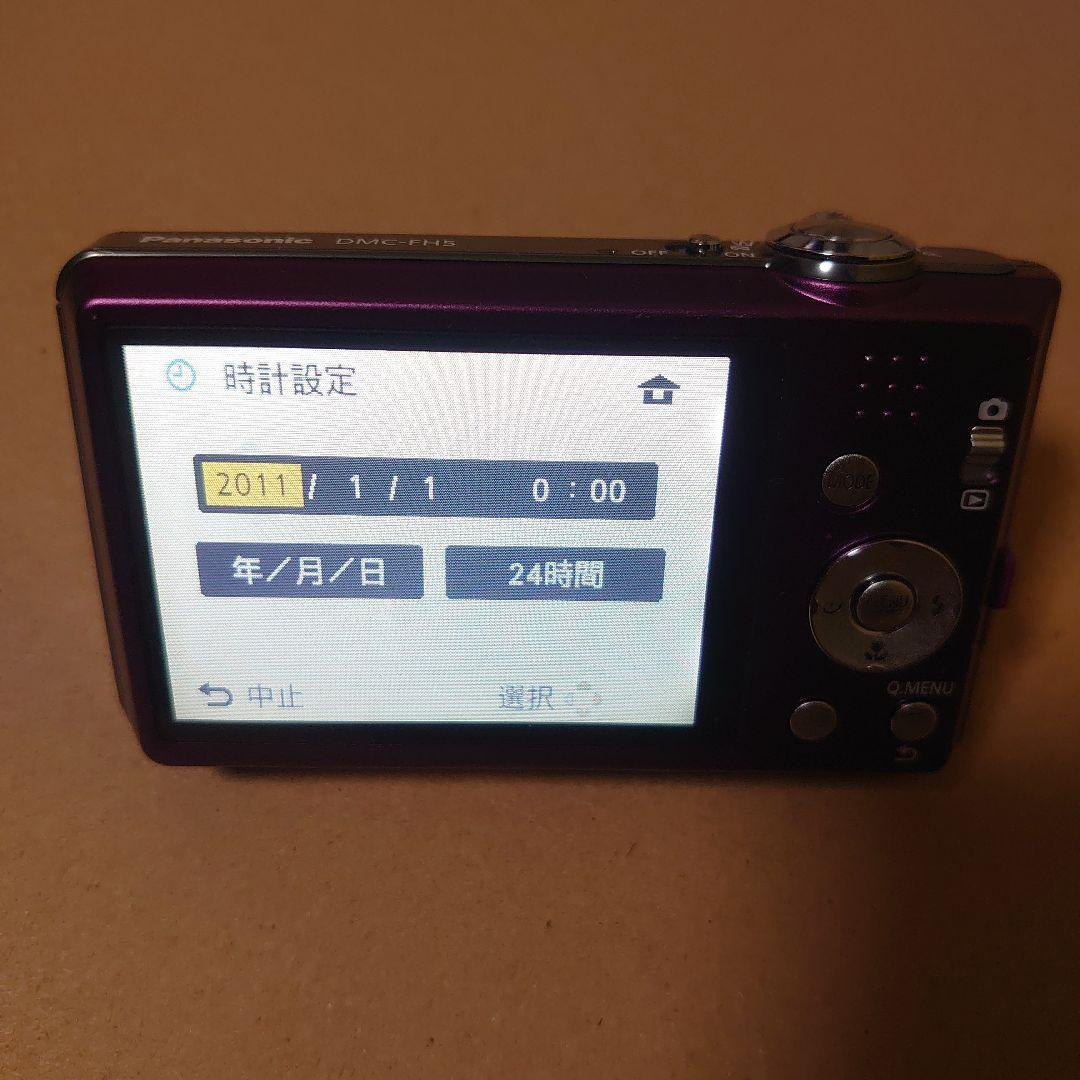 Panasonic LUMIX DMC-FH5 パープル 通電確認済み 現状販売