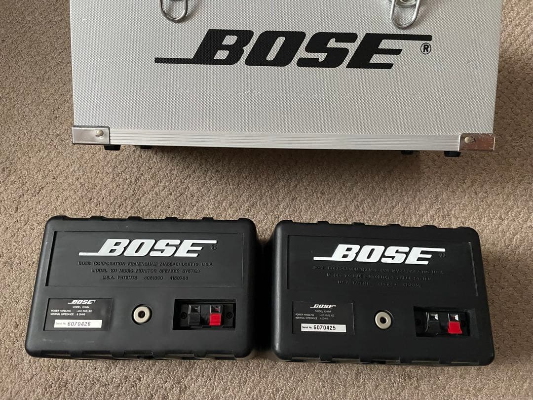 【希少良品】BOSE 101MM シリアル連番スピーカー & 純正アルミケース