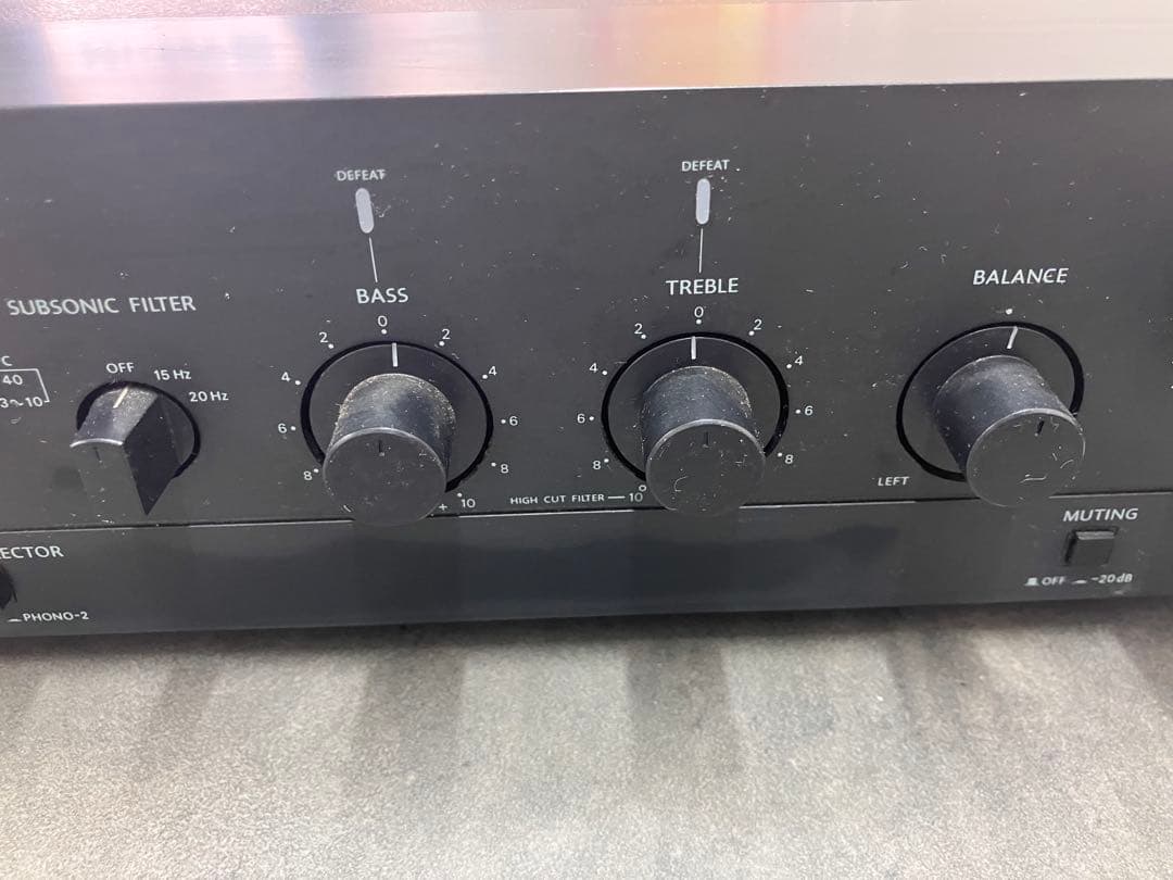 【通電確認済み】ONKYO Integra P-306 ステレオプリアンプ現状品