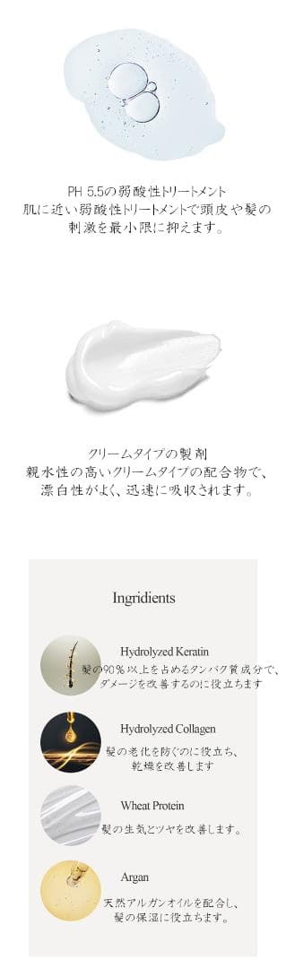 【NATURIA】ケラチンシャンプー2個+ヘアマスクミニ5個