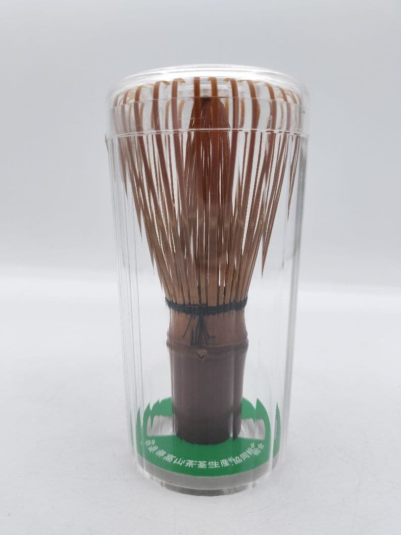 c275【新品・未使用】国産 高山茶筅 煤竹 荒穂 井上若狭 紙箱 茶道具 茶筌