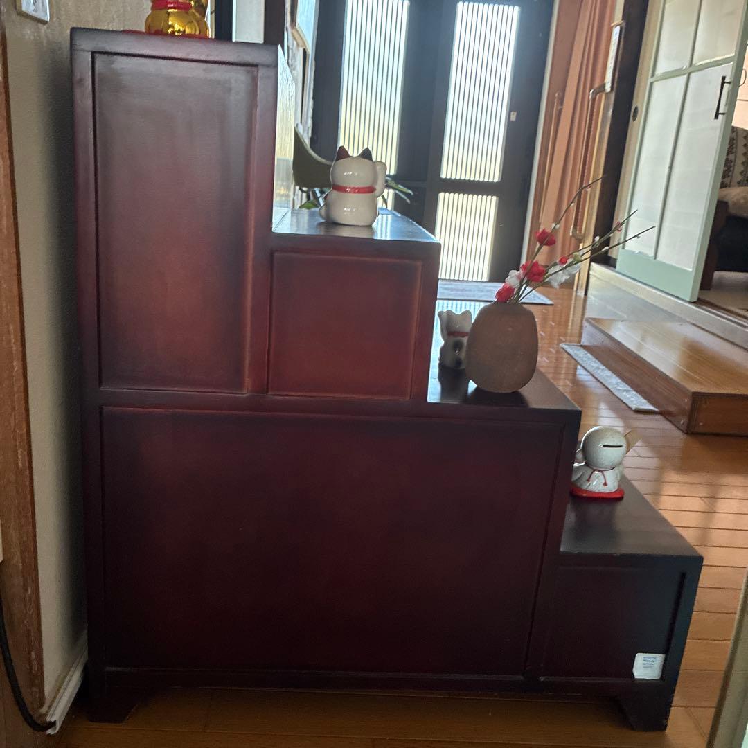 木製伝統階段箪笥 引き出し付き