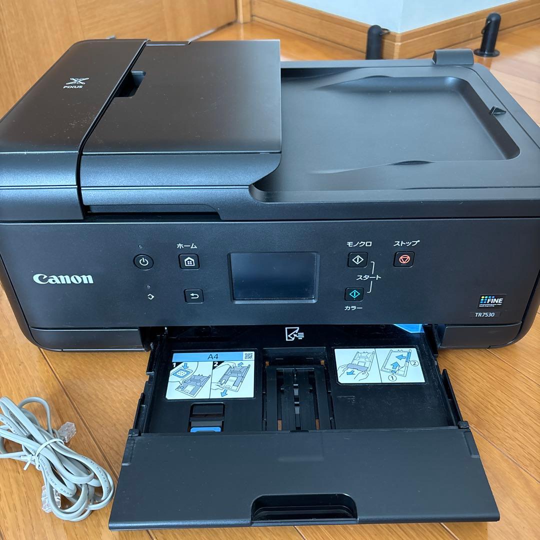 Canon TR7530 インクジェットプリンター 本体➕黒インク３つ➕写真用紙