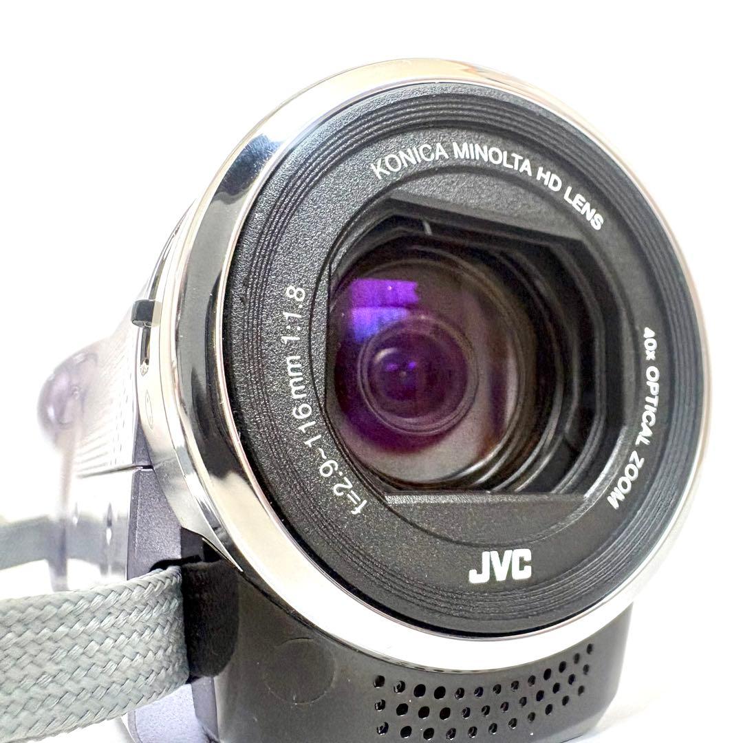 【極美品】JVC Everio GZ-HM33-V フルHD 40倍ズーム