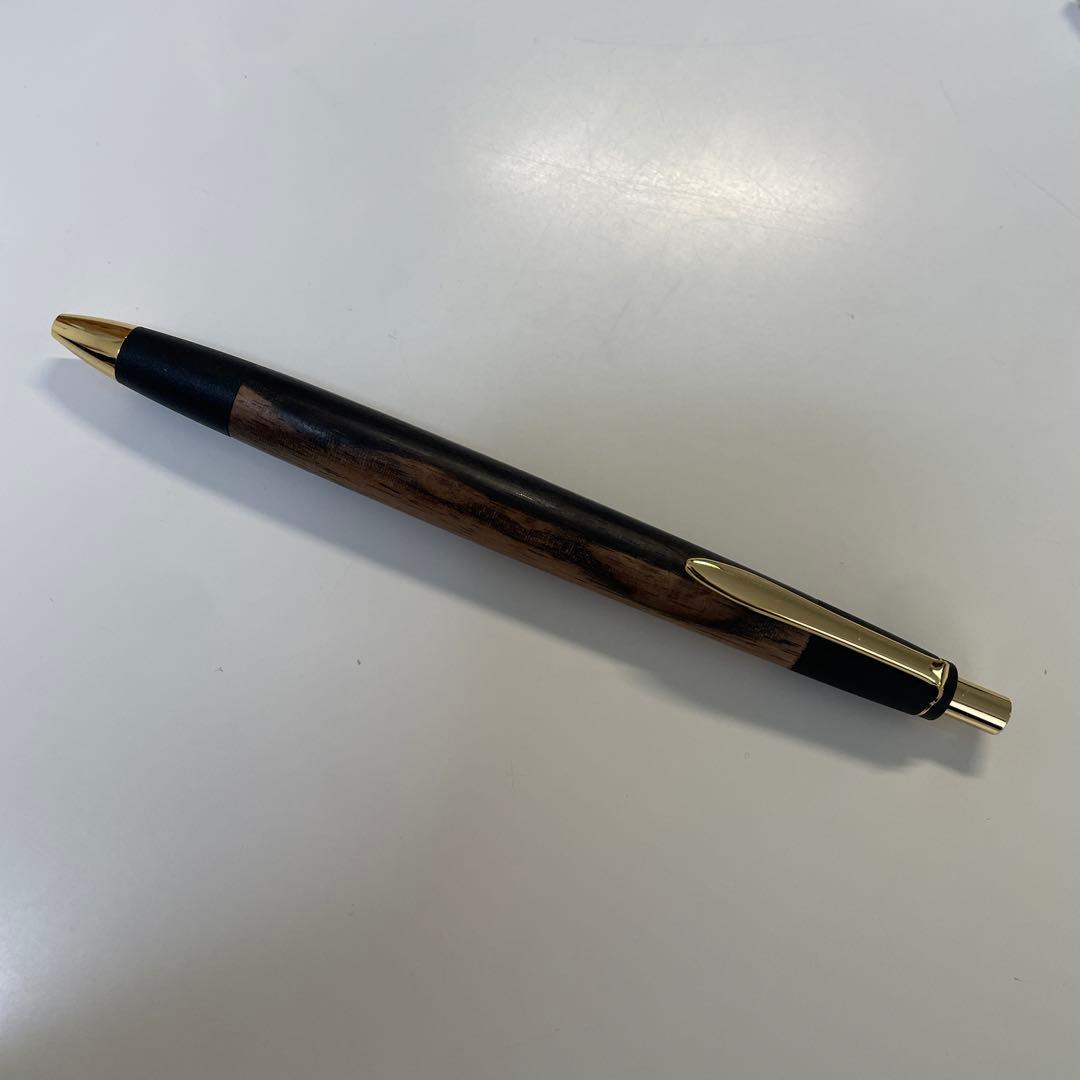 （チャップ）木製ボールペン ゴールドアクセント
