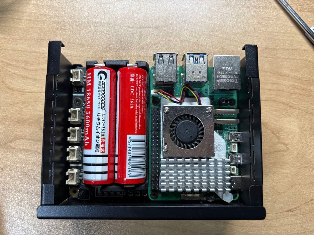 ミニPC Raspberry Pi 5 8GB / Geekworm X1201 UPS