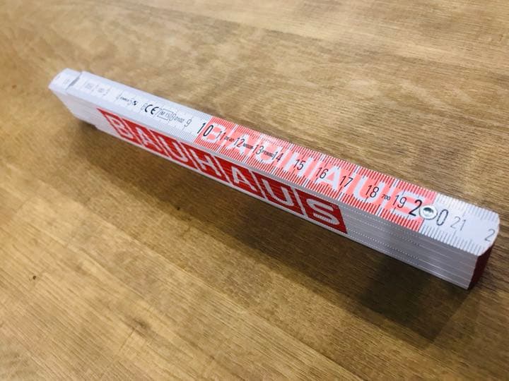 ◆Bauhaus バウハウス 木製定規ホワイト！デットストック◆