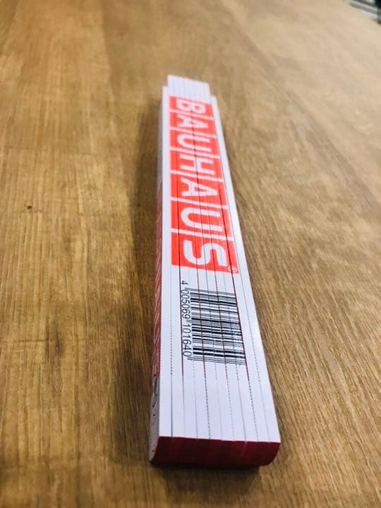 ◆Bauhaus バウハウス 木製定規ホワイト！デットストック◆