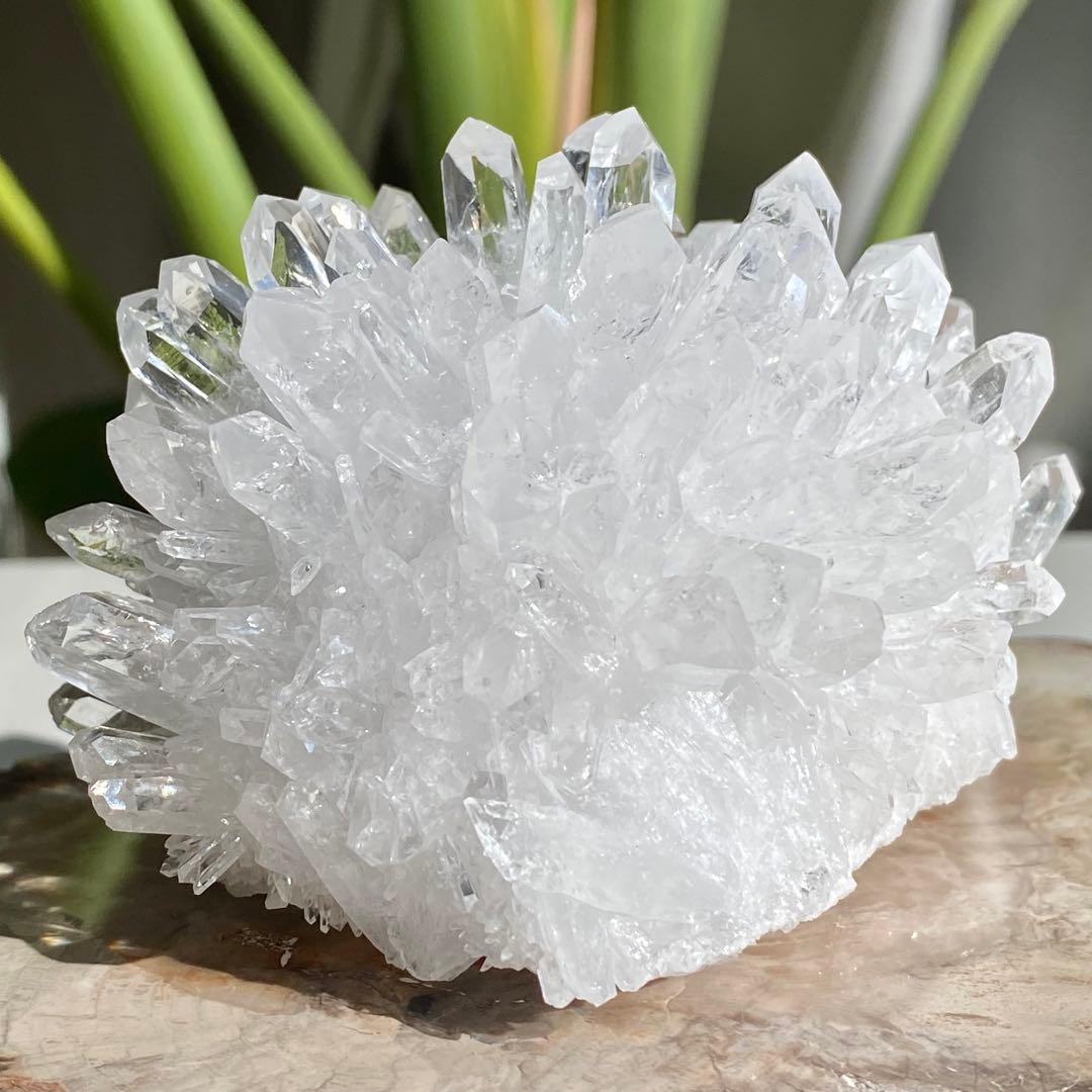 【 天然石 キュート 菊花水晶 クラスター 浄化 ヒーリング 】