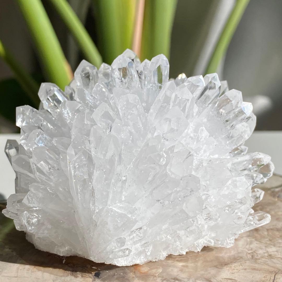 【 天然石 キュート 菊花水晶 クラスター 浄化 ヒーリング 】